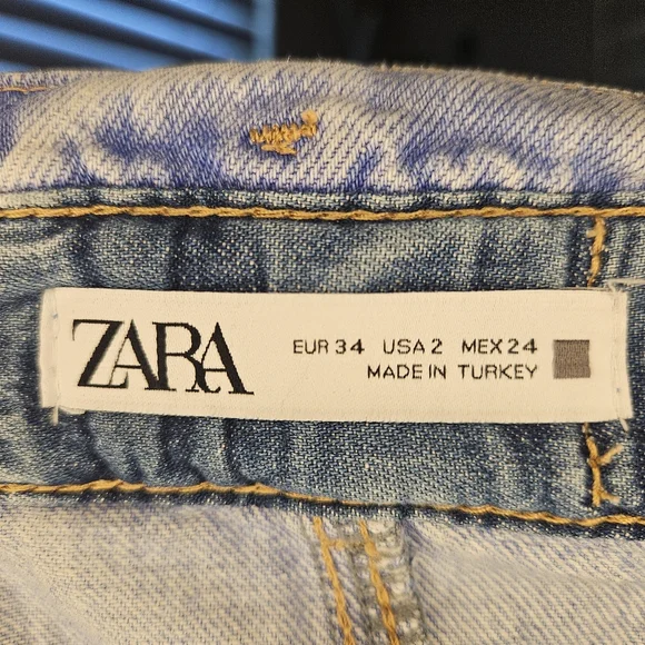 Zara Paper Bag Waist Jeans - Picture 5 of 5